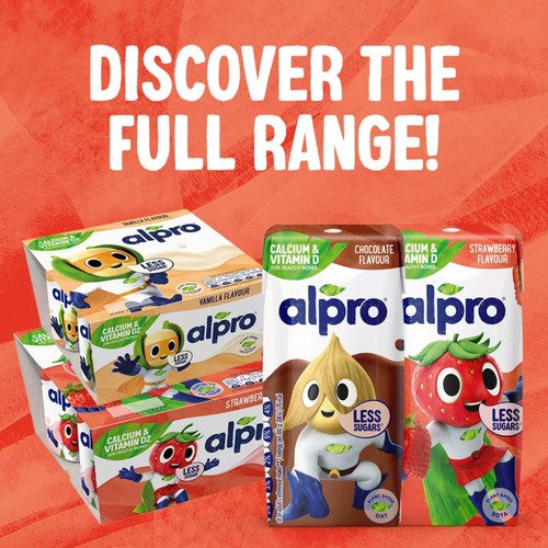 Alpro Kids Strawberry Soya Dairy Free Yoghurt Alternative