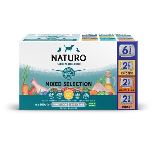 Naturo Adult Dog with Rice Variety Trays