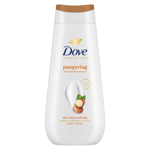Dove Pampering Advanced Care Body Wash Shower Gel Shea Butter & Vanilla