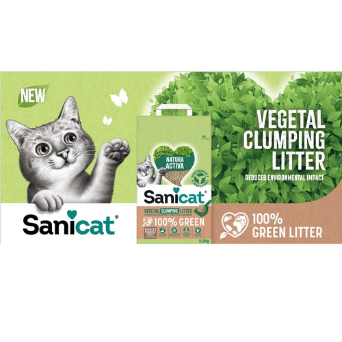 Sanicat Natura Activa 100% Green Clumping Cat Litter