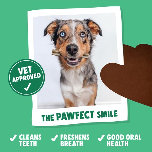 Denzel's Daily Dentals Medium Dog Peanut Butter, Peppermint & Parsley