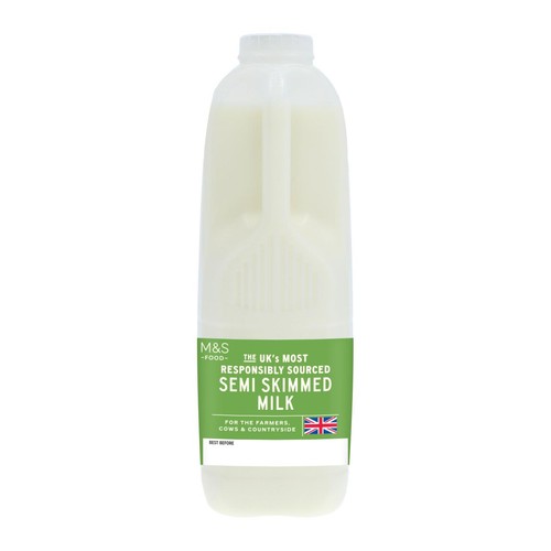 M&S Select Farms British Semi Skimmed Milk 2 Pints