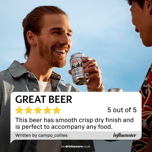 Asahi Super Dry 0% Alcohol-Free Beer Lager Cans