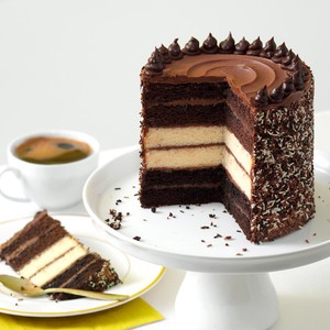 Milk, Dark & White Chocolate Sponge Cake