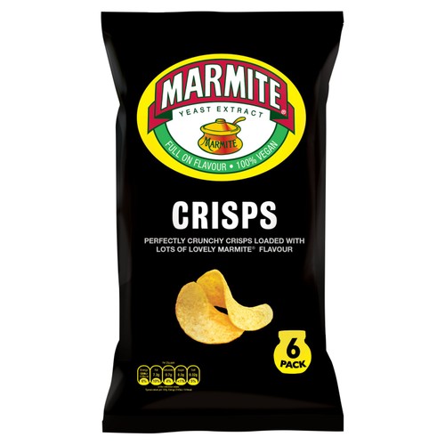 Marmite Crisps Multipack, 6 x 25g