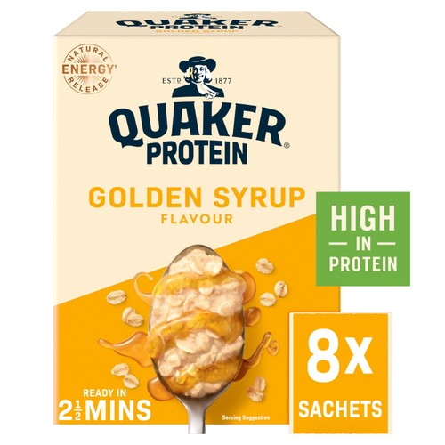 Quaker Oats High Protein Golden Syrup Porridge Sachets
