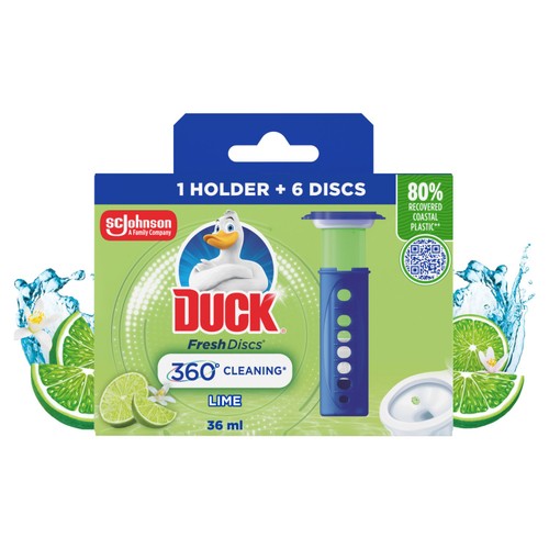 Duck Toilet Fresh Discs Holder Lime