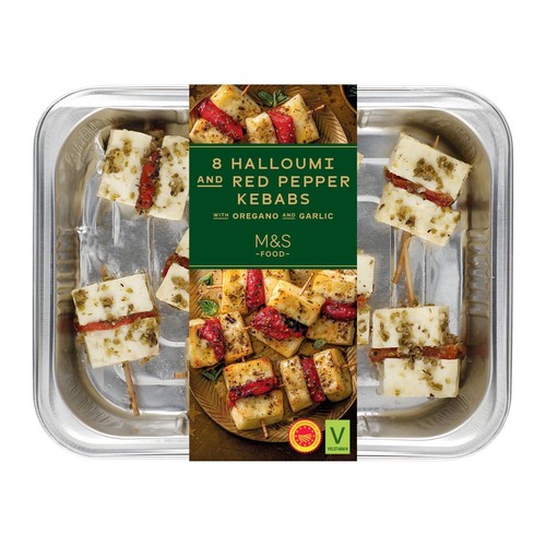M&S 8 Halloumi and Red Pepper Kebabs