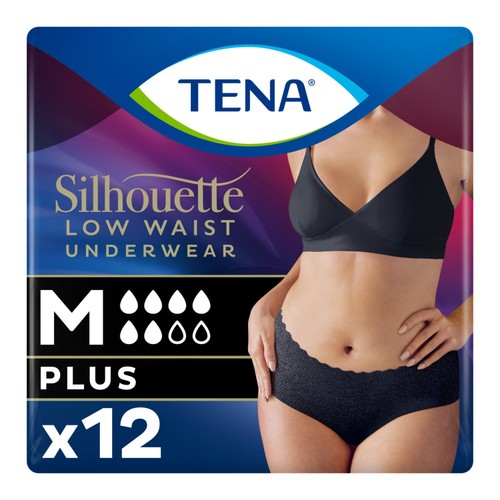 TENA Silhouette Incontinence Pants Black M
