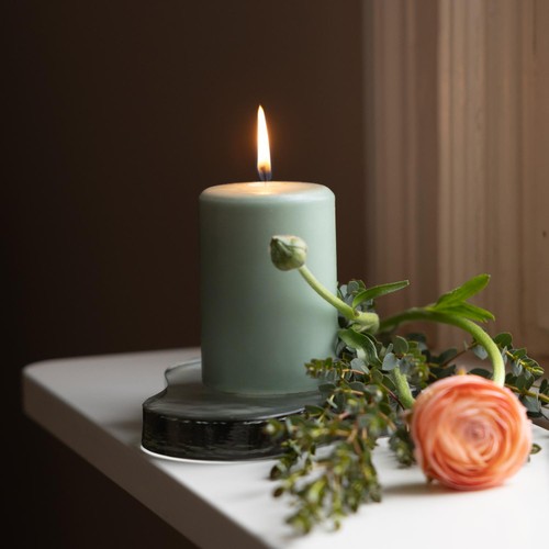 Liljeholmens Pressed Pillar Stearin Candle Reed 68x100mm