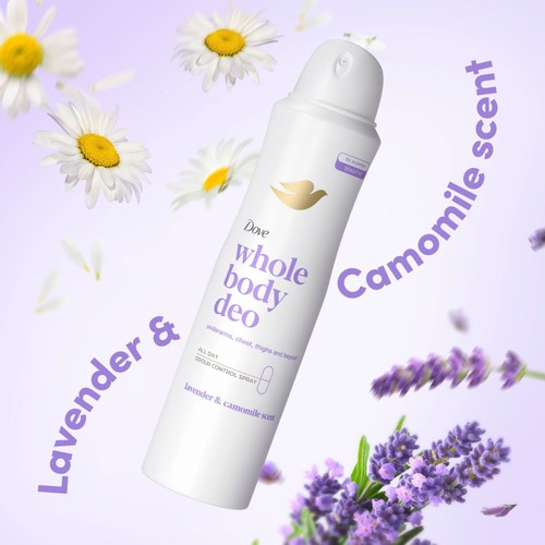 Dove Women 48h Whole Body Aerosol Lavender & Chamomile