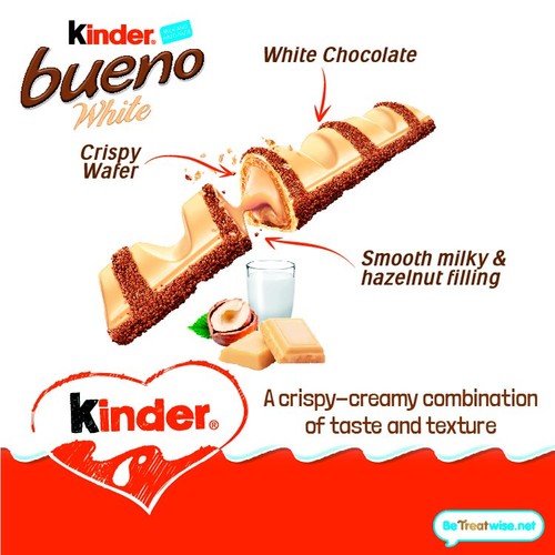 Kinder Bueno White Chocolate & Hazelnut Bars Multipack