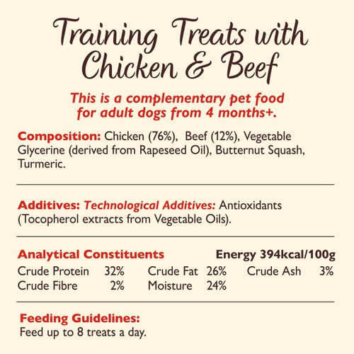 Lily's Kitchen Chicken & Beef Training Treats for Dogs