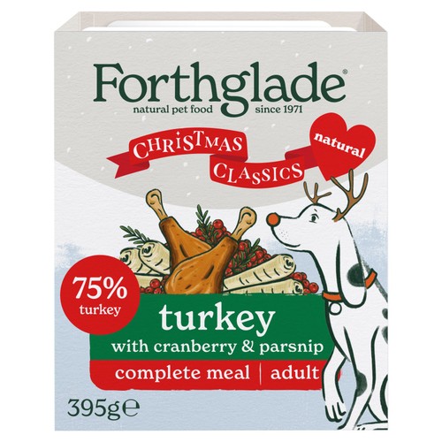 Forthglade Christmas Classics Natural Wet Dog Food Turkey with Cranberry