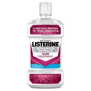 Listerine Advanced Defence Gum Treatment Crisp Mint Mouthwash