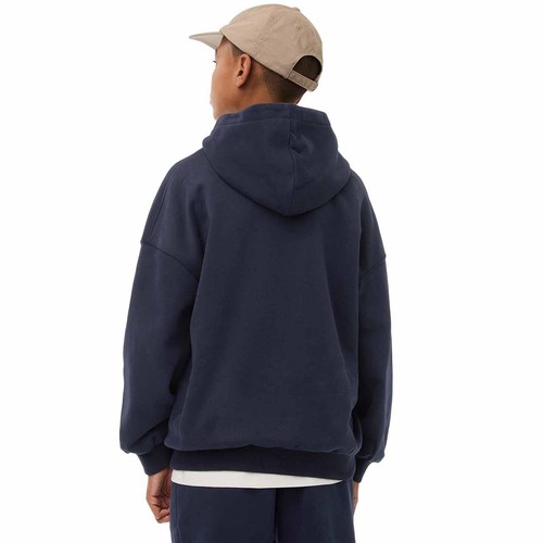 M&S Elevated Essential Plain Hoodie, 11-12 Years, Navy