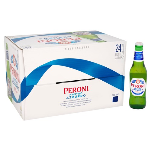 Peroni Nastro Azzurro Beer Lager Bottles