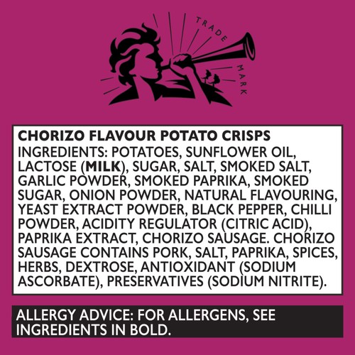 Pipers Trealy Farm Chorizo Sharing Bag Crisps