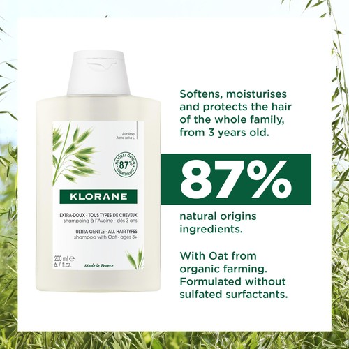 Klorane Softening Shampoo with Oat Milk for the Whole Family