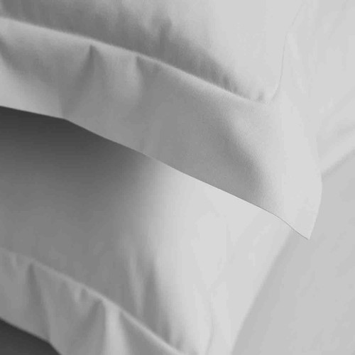 M&S Cotton Rich Oxford Pillowcases, Silver Grey