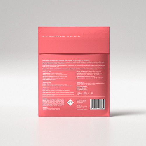 The Lab Co. Laundry Detergent Sheets Non Bio Energising Scent 32 Loads