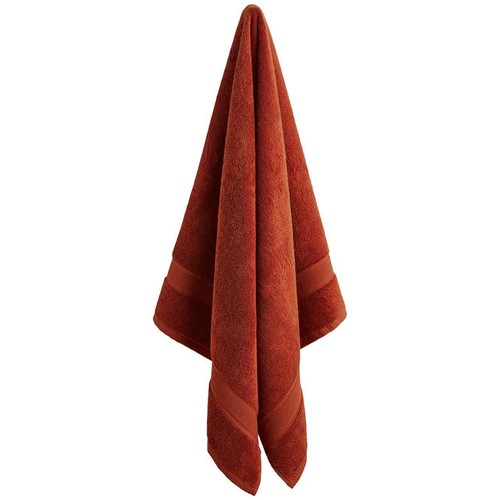 M&S Super Soft Pure Cotton Bath Sheet Towel, Rust