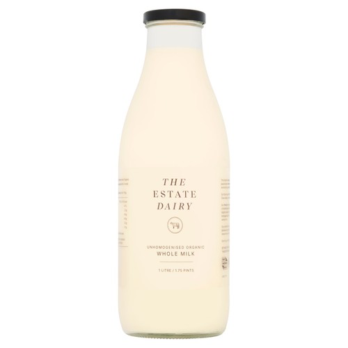 The Estate Dairy Organic Unhomogenised Whole Milk