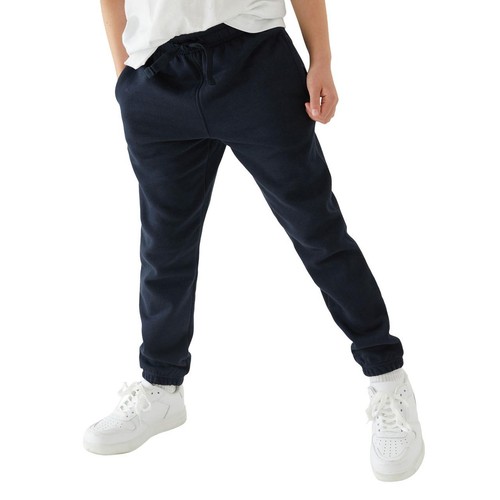 M&S Kids Cotton-Rich Joggers, 10-11 Years, Navy