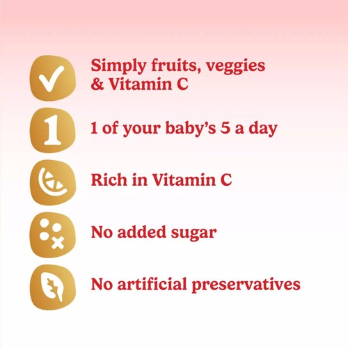Cow & Gate Fruit Pouch Apple Mango Orange & Carrot Baby Food 6+ Months