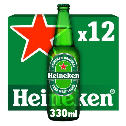 Heineken Lager Beer Bottles