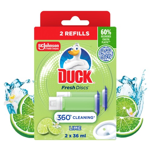 Duck Toilet Fresh Discs Duo Refills Lime