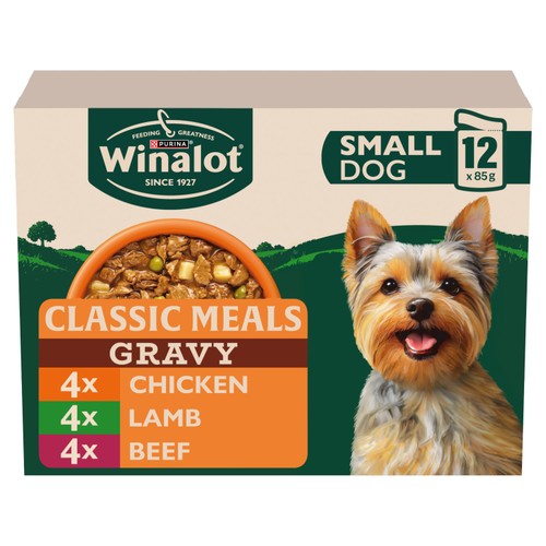 Winalot Meaty Chunks Small Dog Mixed in Gravy Wet Dog Food 