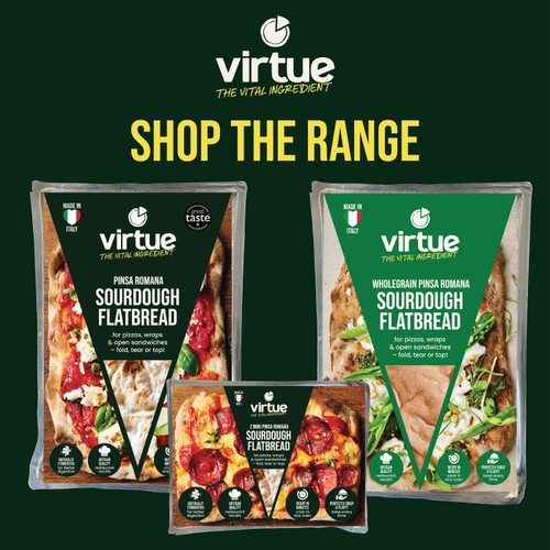 Virtue Pinsa Romana Sourdough Oval Flatbread