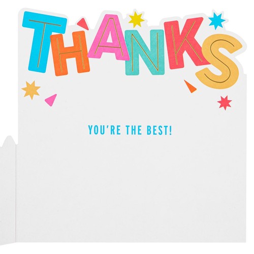 M&S Thanks So Much Fold Out Card