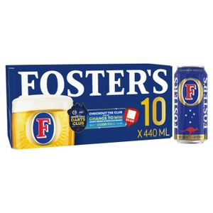 Foster's Lager Beer Cans