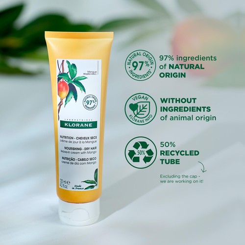 Klorane Nourishing Leave-In Cream with Mango for Dry Hair
