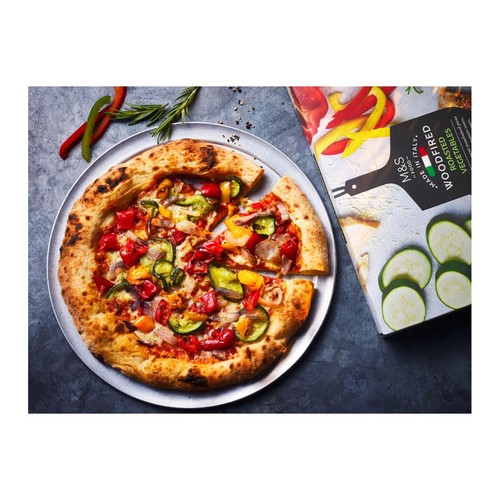 M&S Stonebaked Woodfired Roasted Vegetable Pizza Frozen