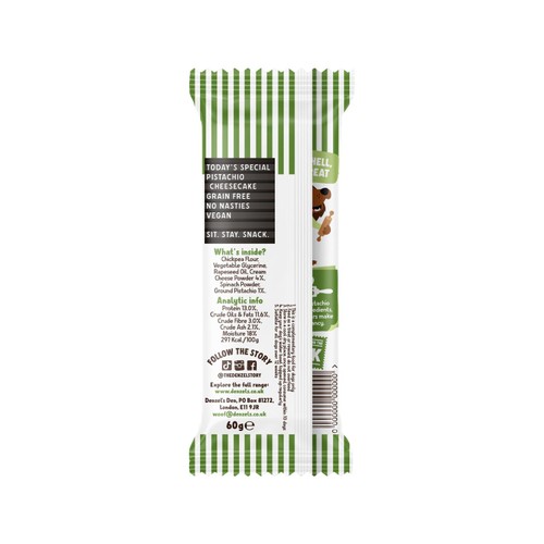 Denzels Pistachio Soft-Baked Bars for Dogs