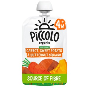 Piccolo Organic Baby Food - Carrot, Sweet Potato & Butternut Squash 100g