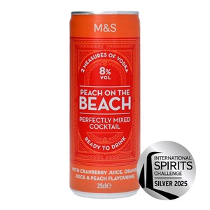 Peach On The Beach Cocktail Can