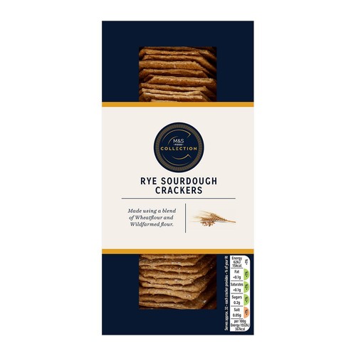 M&S Collection Rye Sourdough Crackers