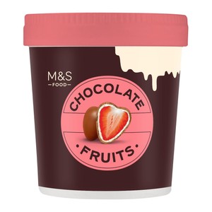 Milk & White Chocolate Enrobed Frozen Strawberries