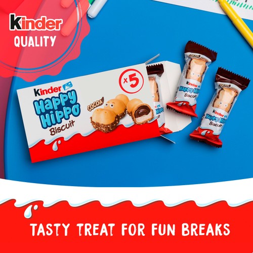 Kinder Happy Hippo Milk & Cocoa Cream Biscuits