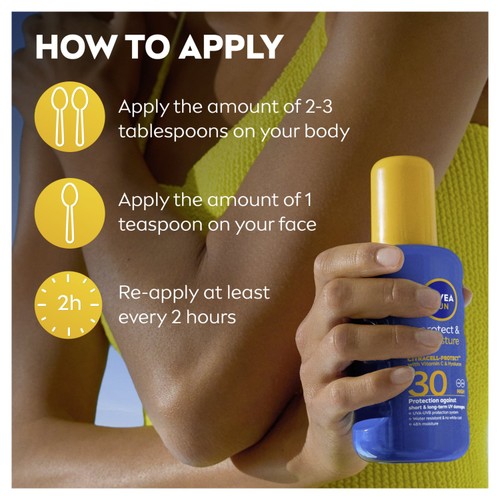 NIVEA SUN Protect & Moisture SPF 30 Sun Lotion Spray