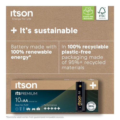 itson Itspremium 10 AA Alkaline Battery