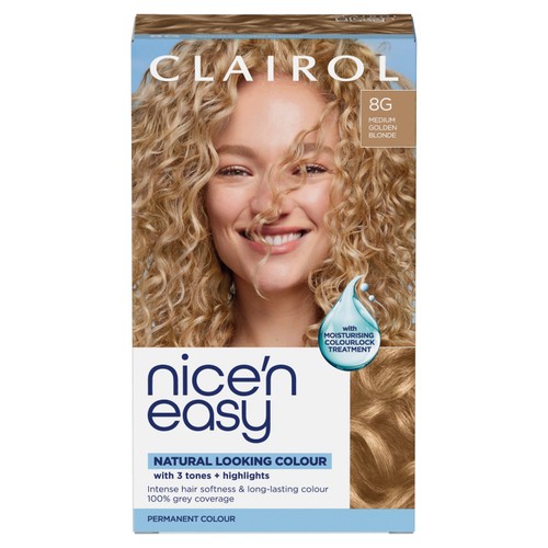 Clairol Nice'n Easy Hair Dye, 8G Medium Honey Blonde