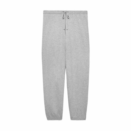 M&S Knit Rib Cuff Leg, XL, Reg, Grey Marl