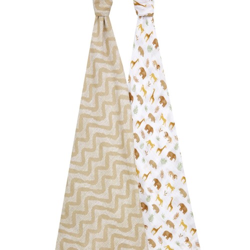 Aden+Anais essentials cotton muslin 2 pack swaddle blanket tanzania