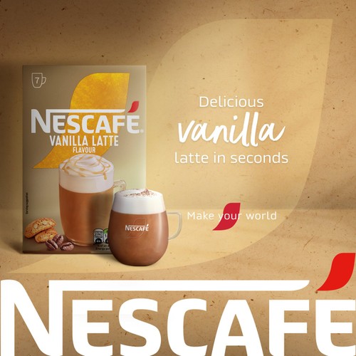 Nescafe Vanilla Latte Instant Coffee 7 Sachets