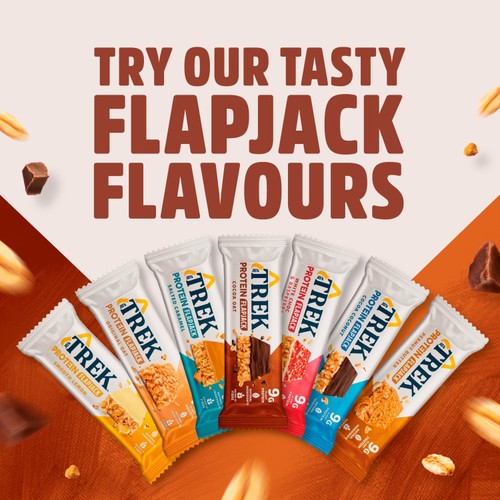 TREK Cocoa Oat Protein Flapjacks Multipack